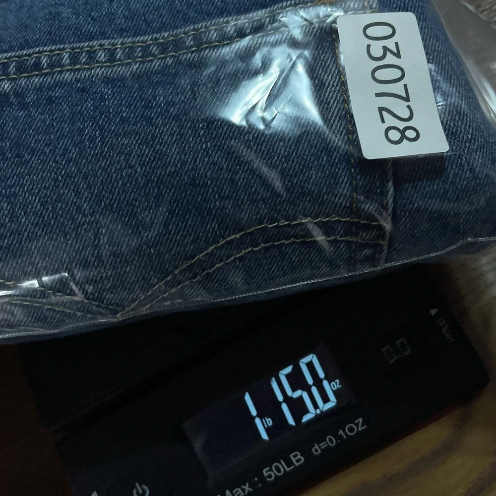 Levis 505 Jeans Mens 38x34 Blue Straight Leg Cotton Denim Classic Pants